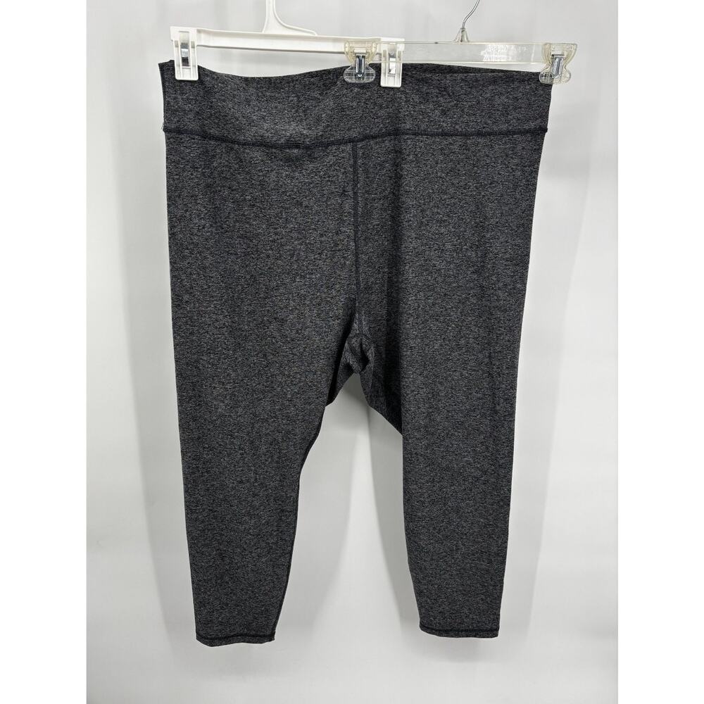 Old Navy Go-Dry Womens Leggings Dark Gray Space Dye Activewear Plus Size 3X